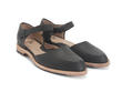 Anna Maria Noir Mary Jane Leather Flat: Quarter view