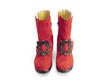 Anna Red Ankle boot with Angel wedge: Front