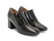 Annette Black Vintage Side-Zip Heel: Quarter view