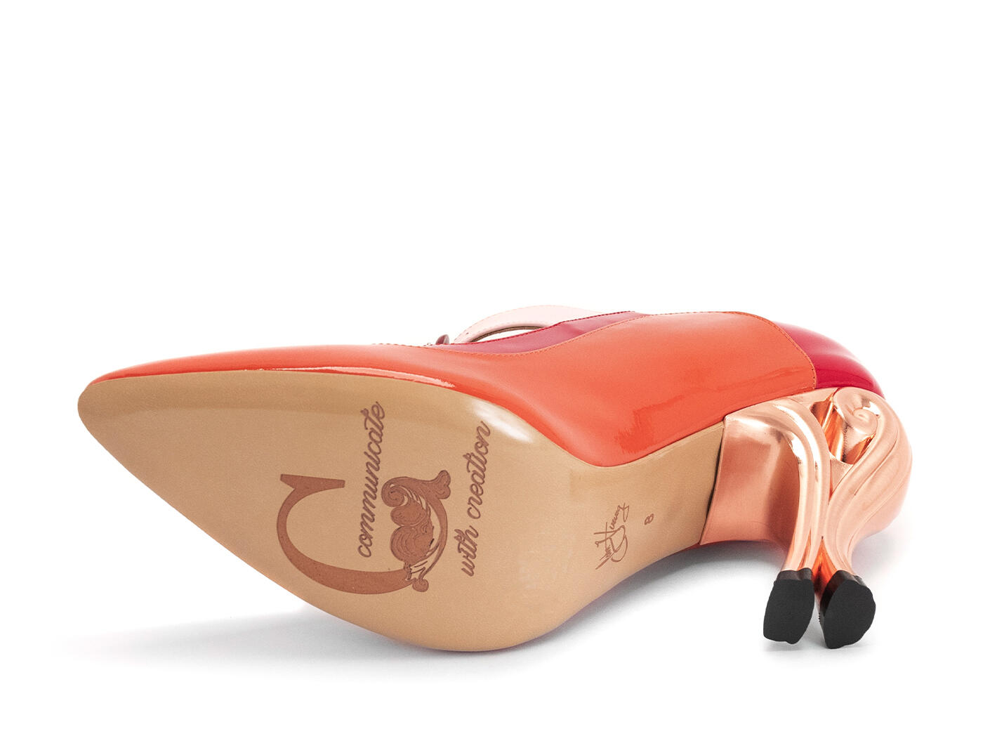 Aquila Red/Orange Elegant mary jane: Sole