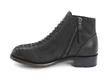 Babette : Femmes Noir Bottillon avec faux lacets: Profile inside