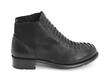 Babette : Femmes Noir Bottillon avec faux lacets: Profile outside