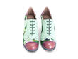 Bahiana Vert floral Talon floral à lacet: Front