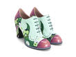Bahiana Vert floral Talon floral à lacet: Quarter view