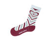 Baobao Vog Socks Cream/Blue/Burgundy Radiating Heart Socks