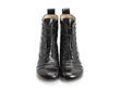 Bartoli Black Heeled Lace-Up Bootie