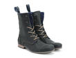 BBC: Hommes Noir Classic Lace-Up Boots