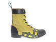 BBC: Men’s Yellow Plaid Classic Lace-Up Boots: Profile outside