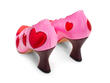 Blaise Pink/Red Pumps with Appliqué: Back