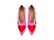 Blaise Pink/Red Pumps with Appliqué: Front