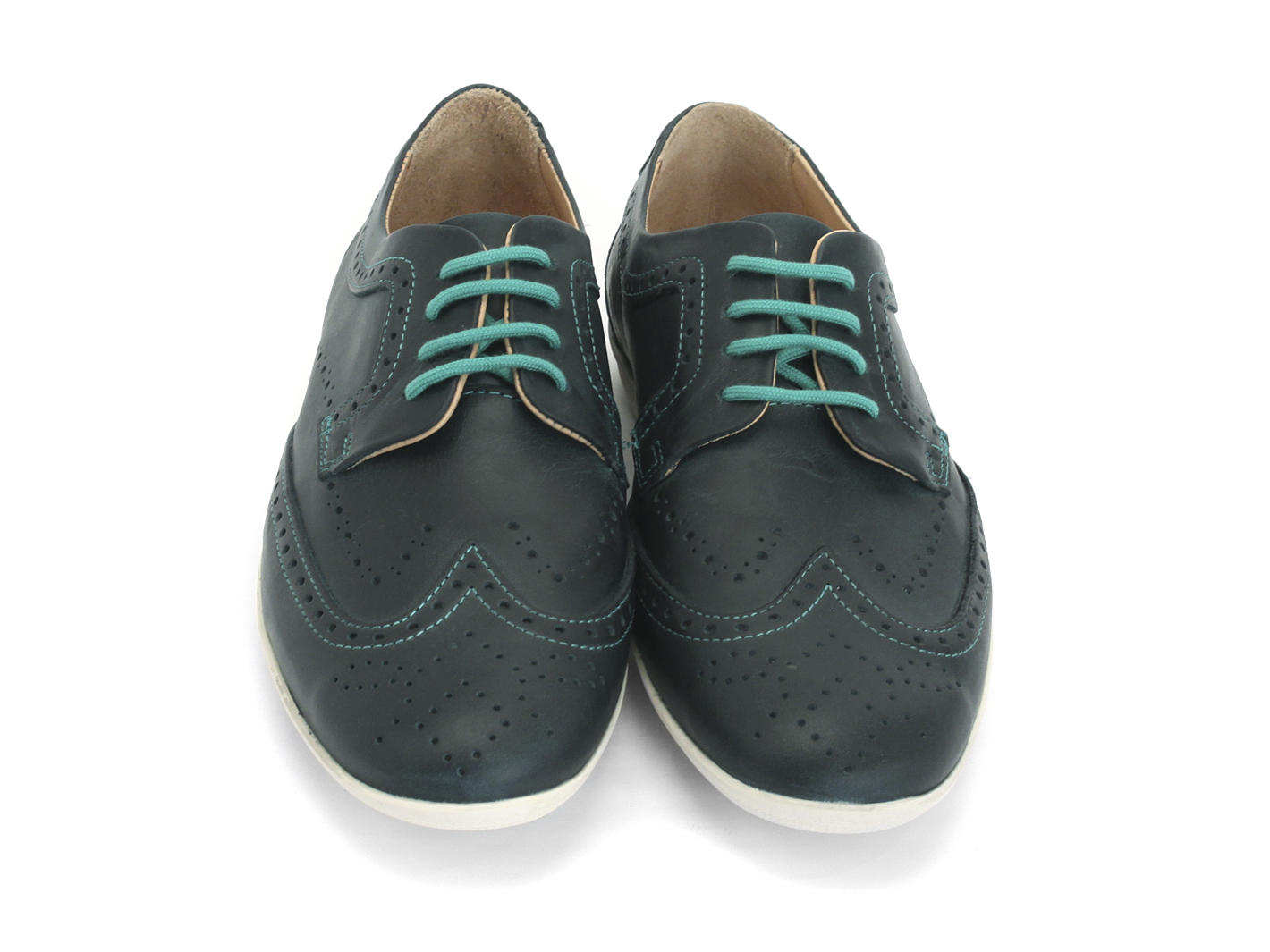 BLQ Vert Lace-Up Brogue Shoe: Front