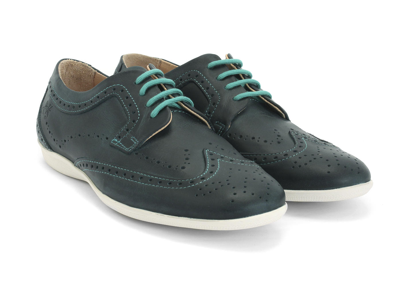 BLQ Vert Lace-Up Brogue Shoe: Quarter view