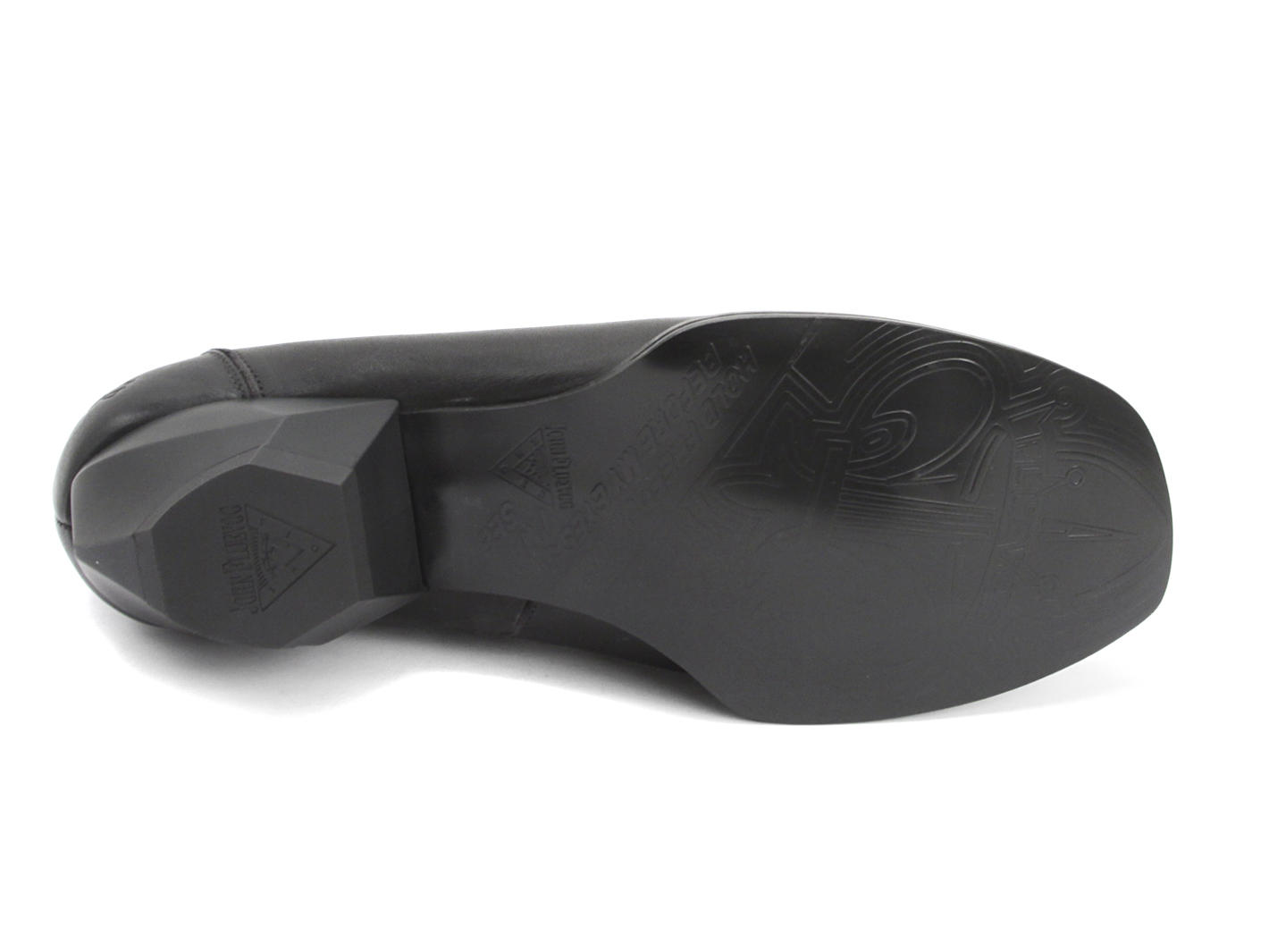 Bohus Black Side-Zip Ankle Bootie: Sole