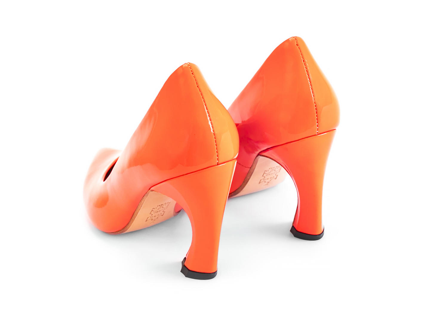 Boogaloo Neon Orange Classic pump: Back