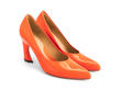 Boogaloo Neon Orange Classic pump: Quarter view
