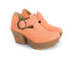 Bossa Nova Neon Orange Neon platform shoe: Quarter view