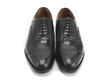 Brandenburg Black Steel Classic Brogue Shoes: Front