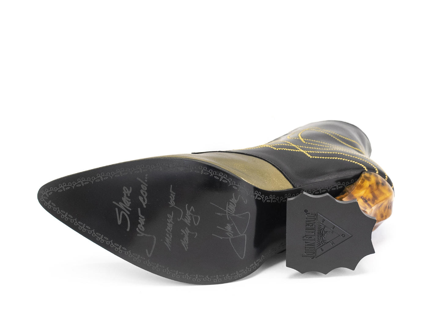 Brit Bronze Bottillon majestueux avec surpiqûres: Sole
