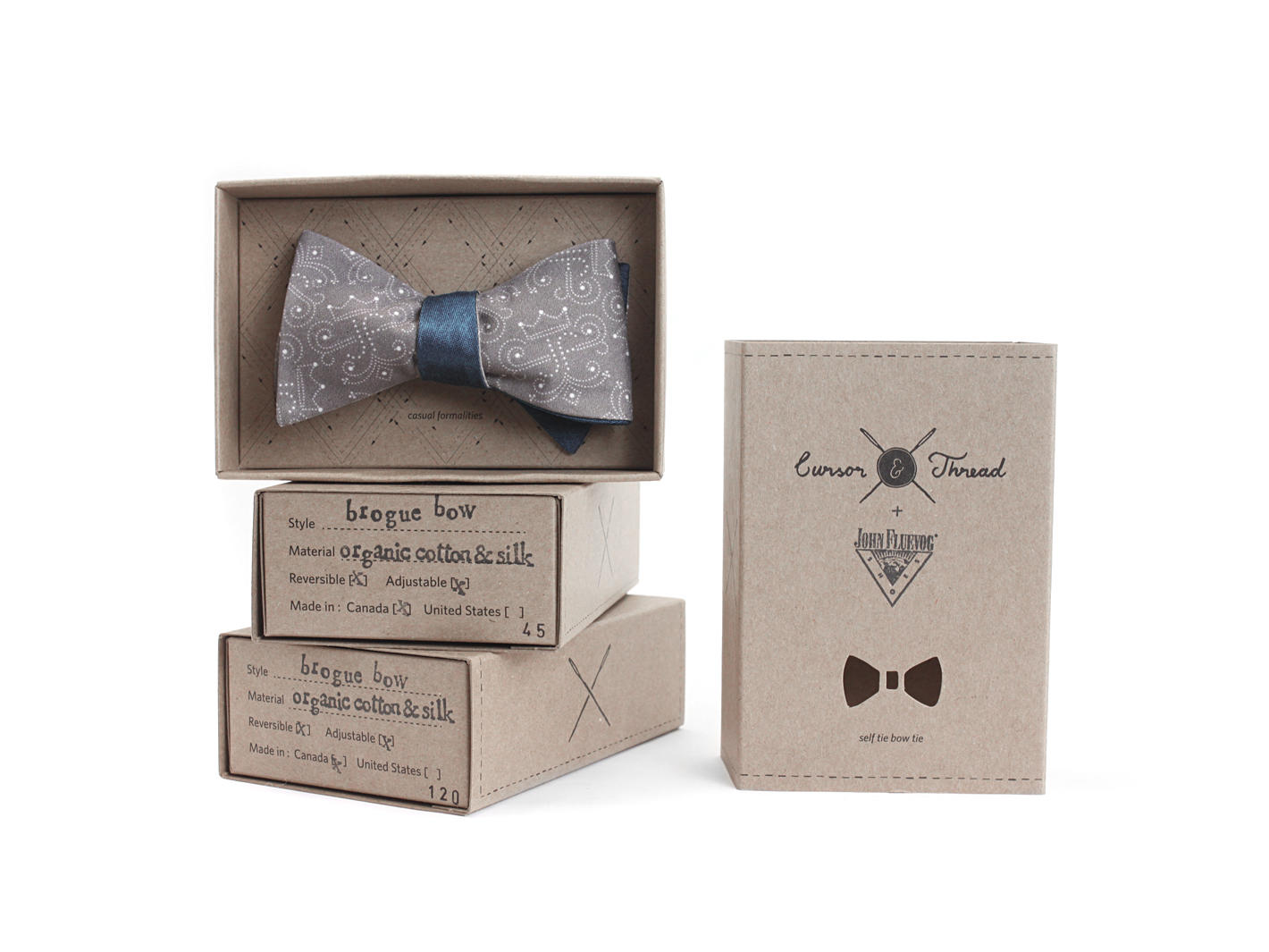 Brogue Bow Grey