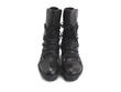 Bronco Black Mid-Height Biker Boot: Front