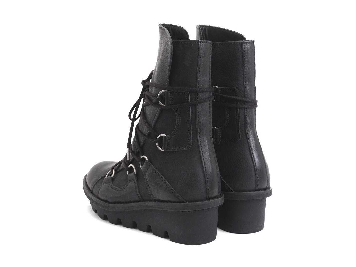 Bronco Noir Mid-Height Biker Boot: Back