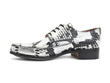 Buster White Snake Pointed Derby Dress Shoe: Profile inside