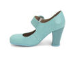 Carey Turquoise Pebbled Leather Mary Jane Heel