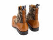 Castellano Baroque Floral/Brown Botte lacée classique: Back