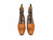 Castellano Baroque Floral/Brown Botte lacée classique: Front