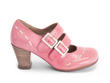 Cavalieri Pink Double strap mary jane: Profile outside
