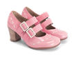 Cavalieri Pink Double strap mary jane: Quarter view