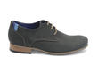 CBC: Hommes Cuir noir Classic Derby Shoes: Profile outside