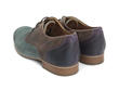 CBC: Men’s Green, Brown & Purple Classic Derby Shoes: Back