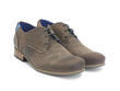 CBC: Women’s Brown Leather Classic Derby Shoes: Quarter view