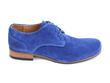 CBC: Women’s Royal Blue Suede Classic Derby Shoes