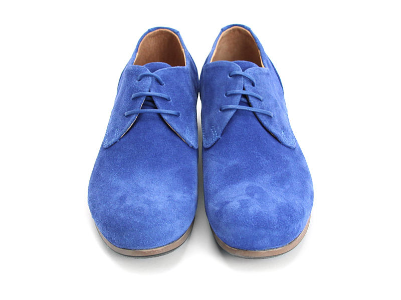 CBC: Women’s Royal Blue Suede Classic Derby Shoes