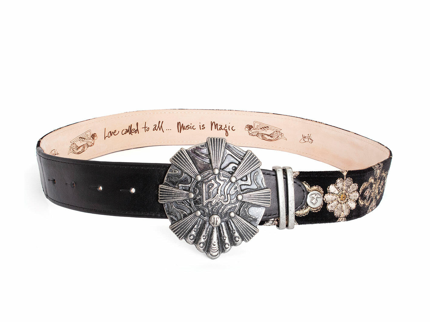 Ceinture Hendrix Noir Fluevog x Jimi Hendrix