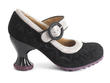 Ceres Black/Cream Padded mary jane: Profile outside