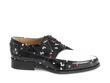 Chalky Black/Floral Printed oxford lace-up: Profile outside