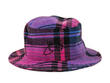 Chapeau cloche Plaid violet Chapeau cloche en tissu brodé