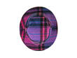 Chapeau cloche Plaid violet Chapeau cloche en tissu brodé