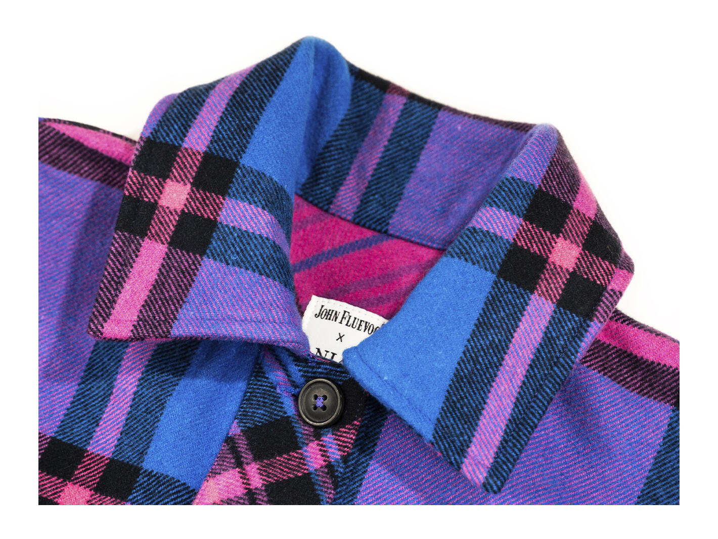 Chemise de peintre Plaid violet Fluevog x ANIÁN
