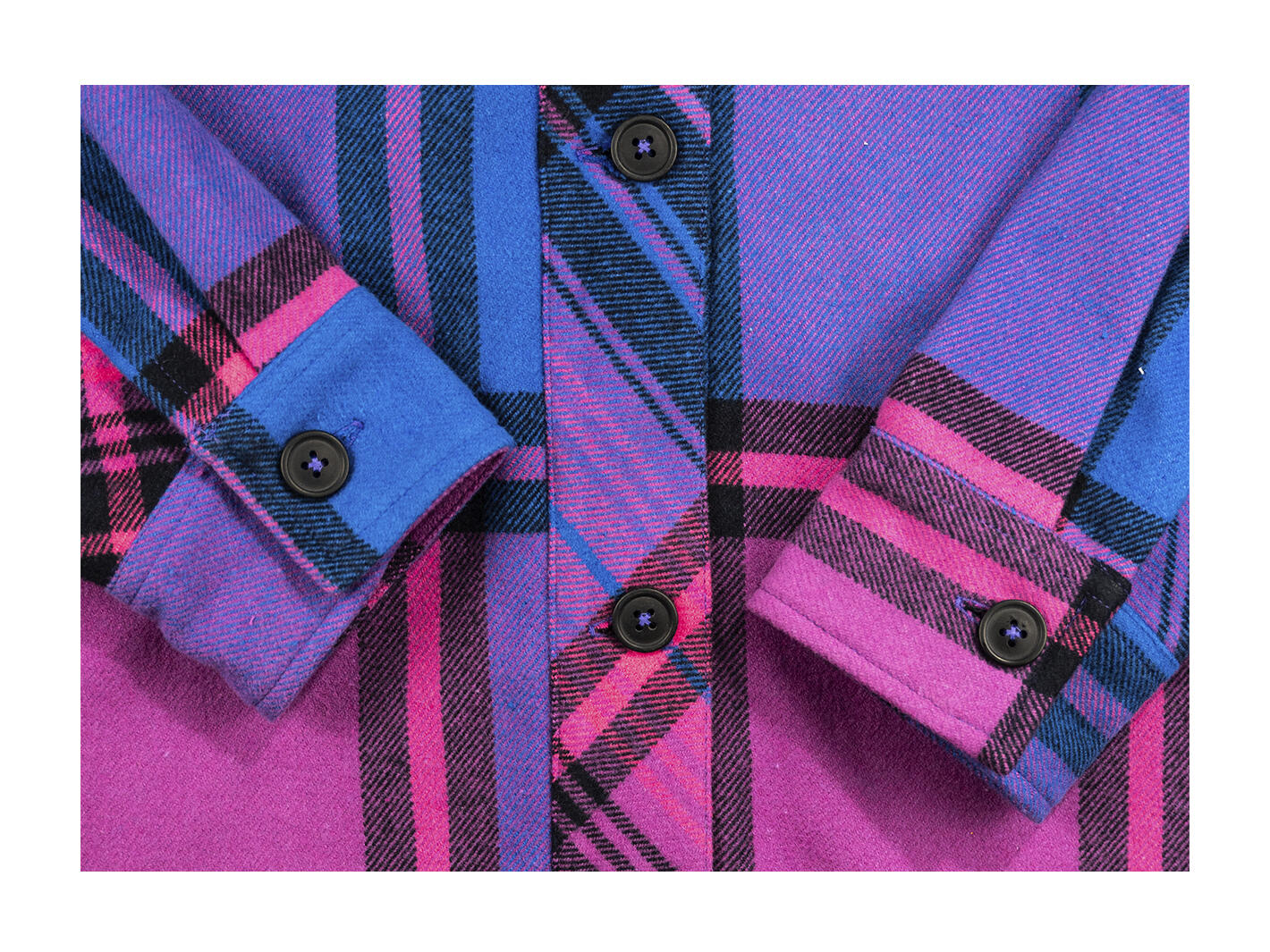 Chemise de peintre Plaid violet Fluevog x ANIÁN