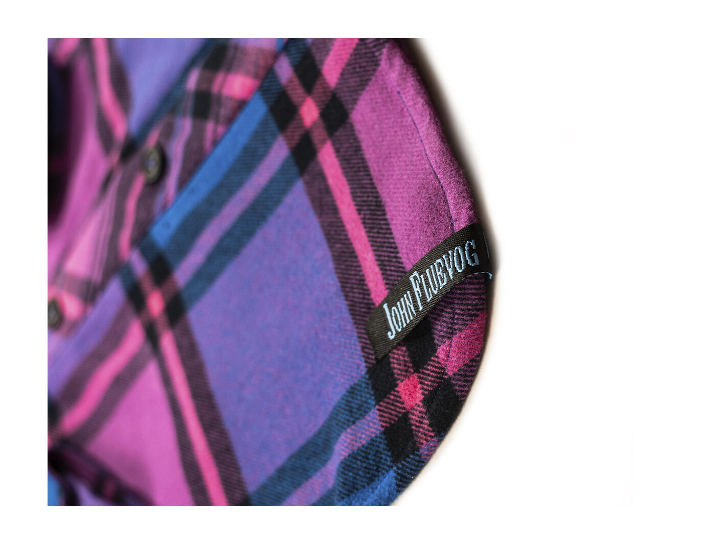 Chemise de peintre Plaid violet Fluevog x ANIÁN