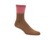 Citta Vog Socks Rose/Brun Chaussette épaisse à blocs de couleur