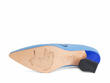 Clara Blue Leather Swirl Pumps: Sole
