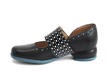 Cleo Black & Dots Buttoned mary jane flat: Profile inside