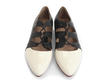 Coal Black & White Two-toned lace-up shoe: Profile outside