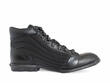 Comet Black Vegan Lace-Up Shoes: Profile inside