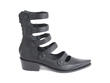 Complex Black Strappy ankle boot: Profile outside